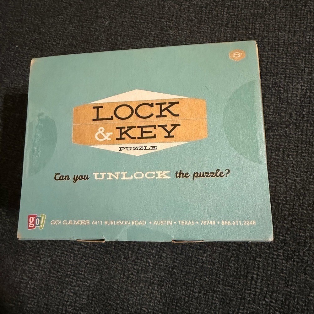 NWT Lock & Key Puzzle new, games, fun, gifts, mind game brain teaser fun - Picture 6 of 6
